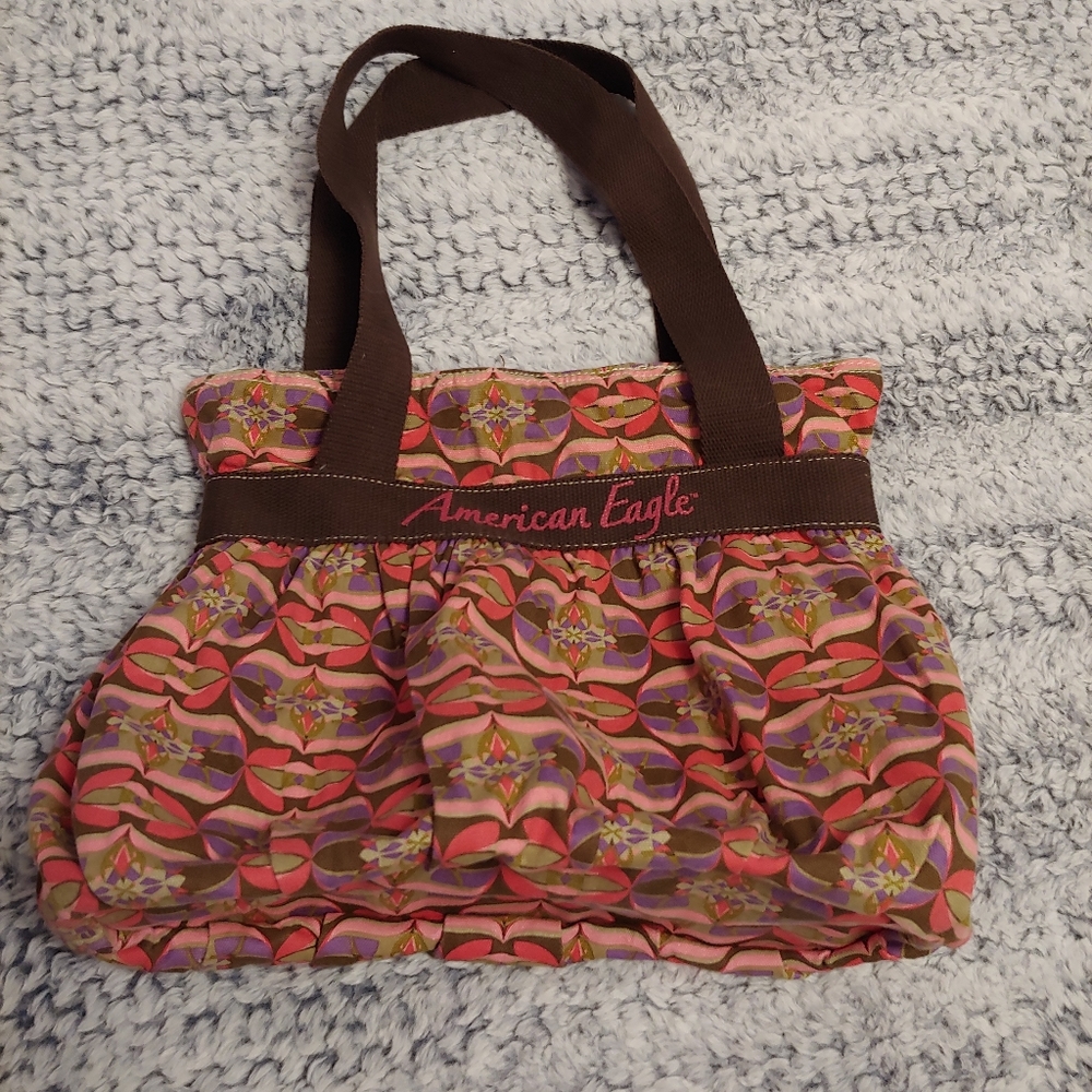 Pink & Brown Pattern American Eagle Bag